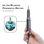 Fuegobird Electric Nail Drill Kit, Portable USB Nail File Tool for Acrylic Gel Nails, Professional Manicure Pedicure Efile Machine for Home and Salon, 30000 RPM with LCD Display Control - Image 4